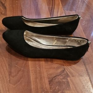 BONGO Black Suede Flats Versatile Loafers
